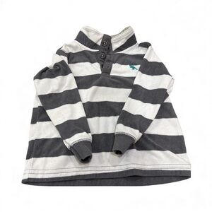 Carter's Gray and White Striped Sweater